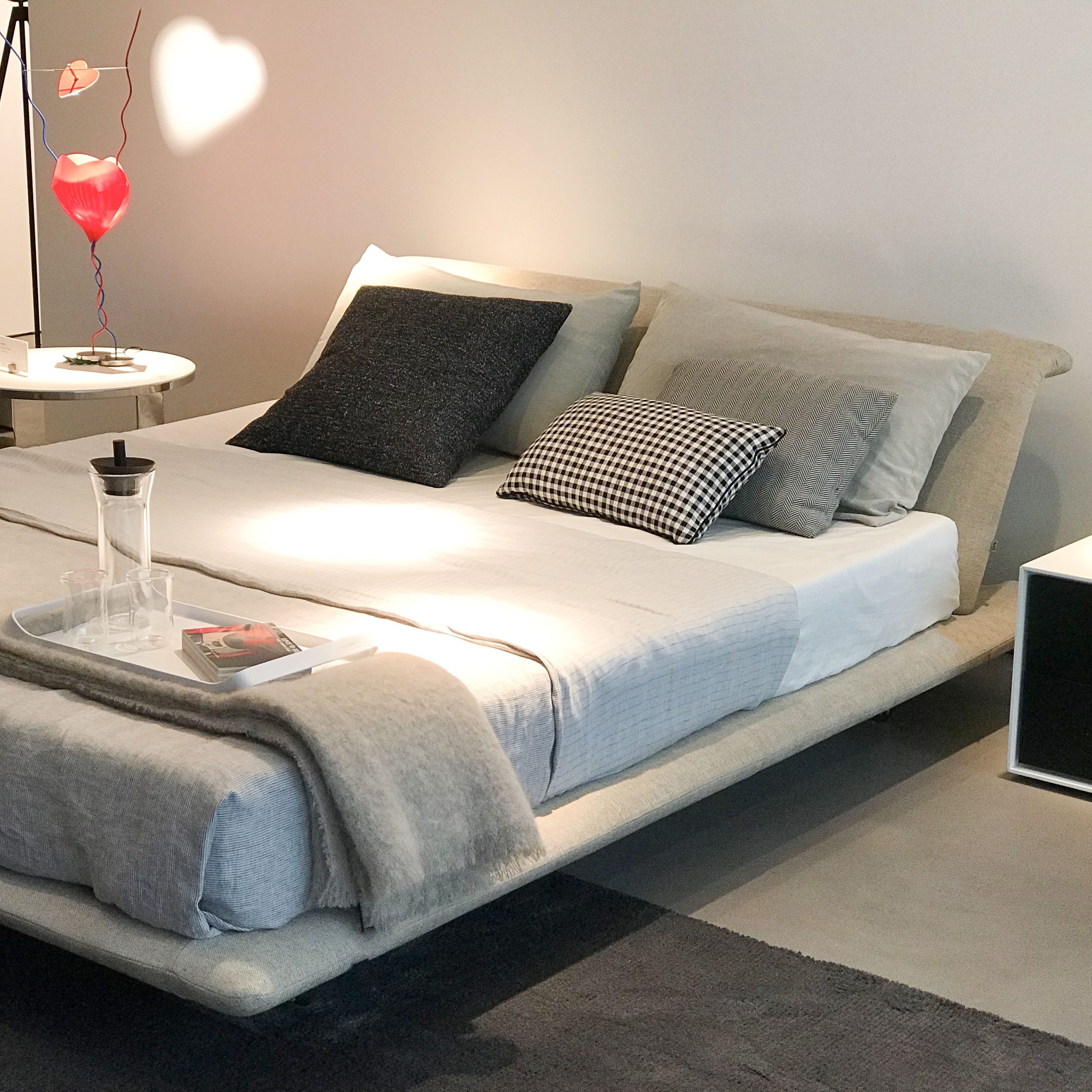 Siena Bed by Naoto Fukasawa for B&B Italia at Luminaire Lab in Miami Design District