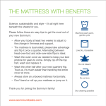 Mattress Care Instructions