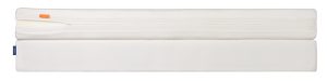 Side view Somnium mattress on top of a box foundation